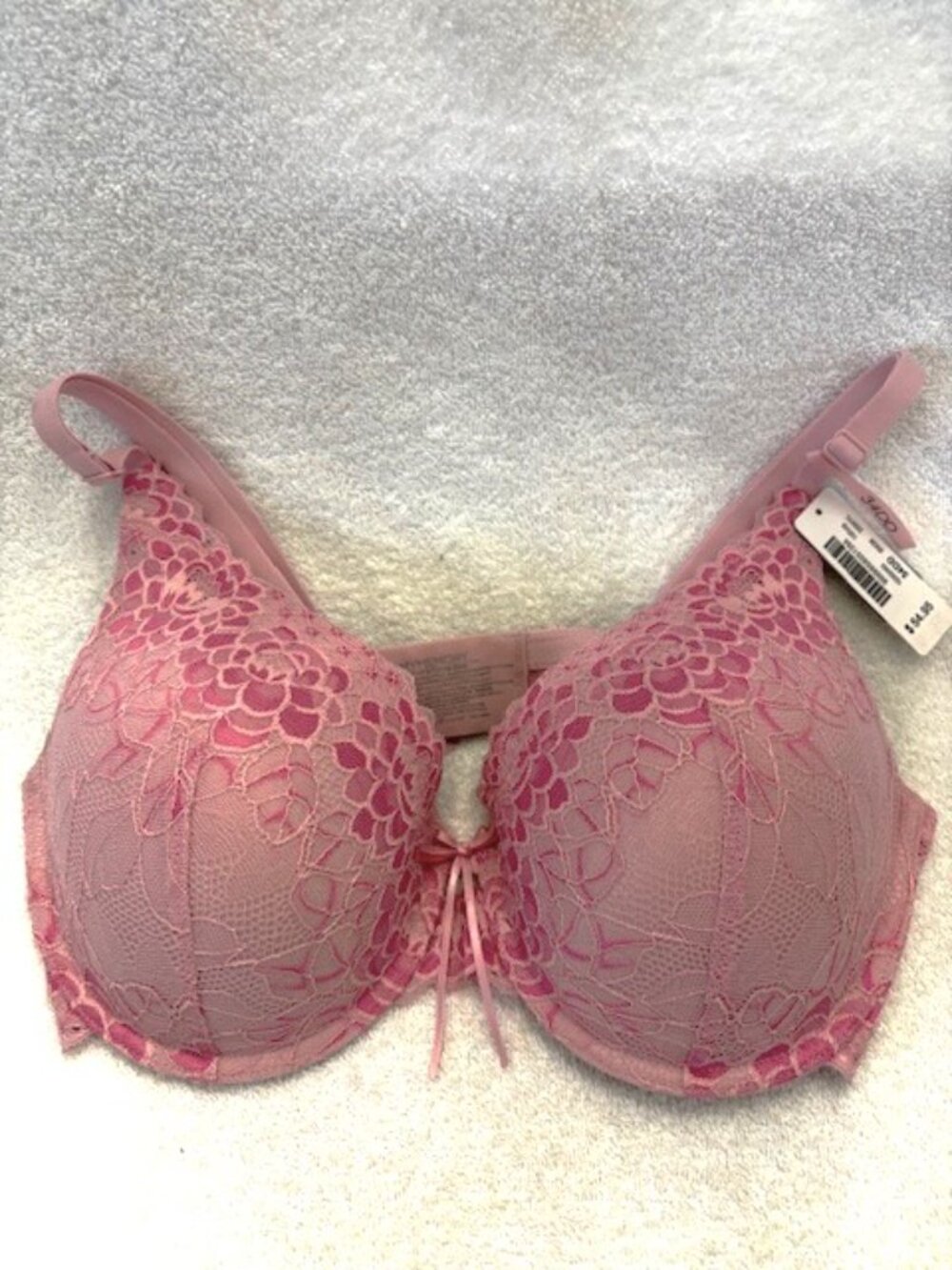 la Vie en Rose memory foam bra with lacy overlay NWT Size 34DD